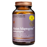 Doctor Life Asian Adaptogens, Adaptogene, 60 pflanzliche Kapseln