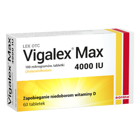 Vigalex Max 4000 IU, 60 tablets