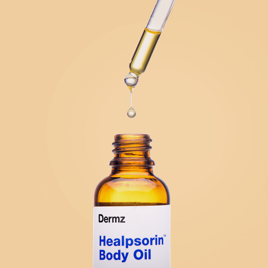 Healpsorin, olio di canapa per il corpo e il viso per la psoriasi e la dermatite atopica, 30 ml