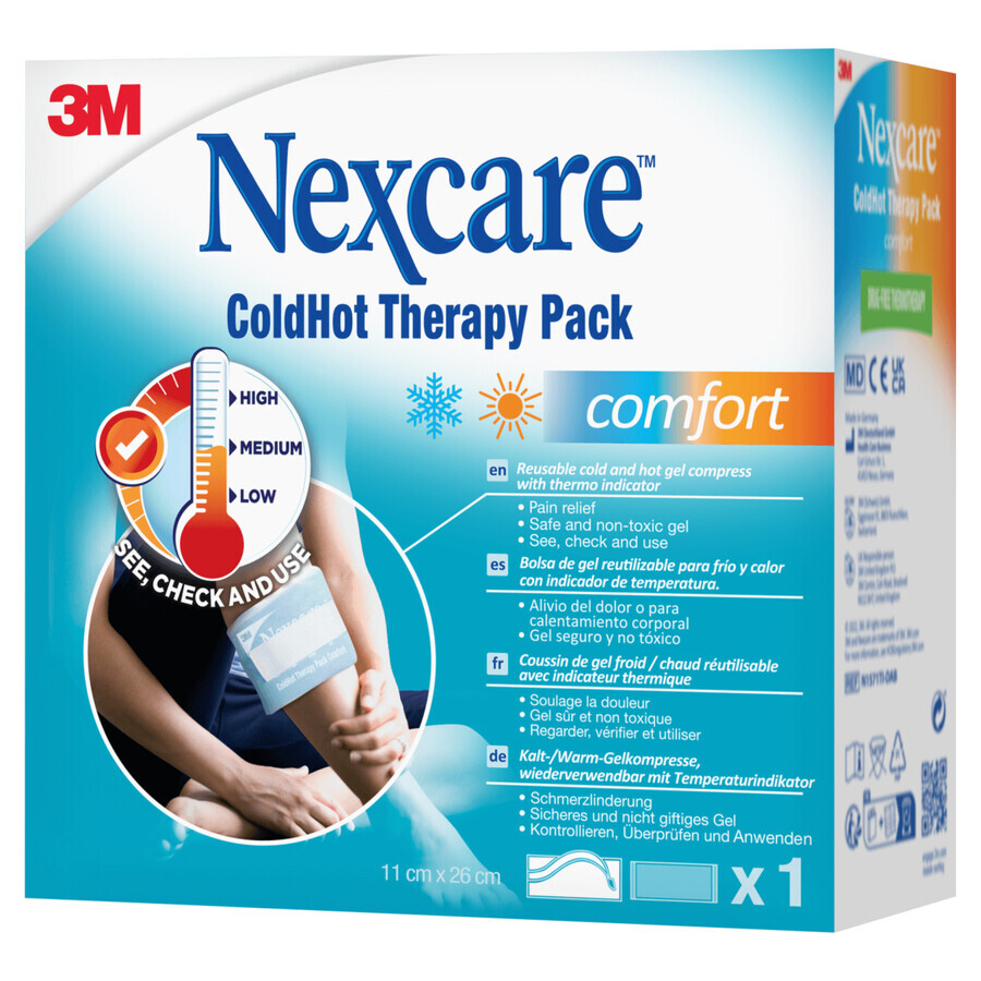 Nexcare ColdHot Comfort, Gelpack, 11 cm x 26 cm, 1 Stück