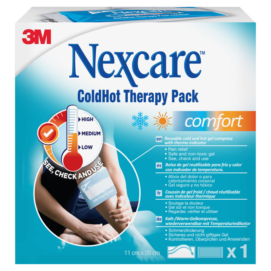 Nexcare ColdHot Comfort, Gelpack, 11 cm x 26 cm, 1 Stück