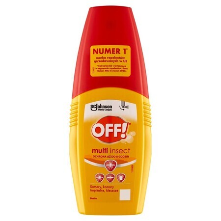 OFF! Multi Insect, pulverizator repelent de insecte, cu icaridină 20%, 100 ml