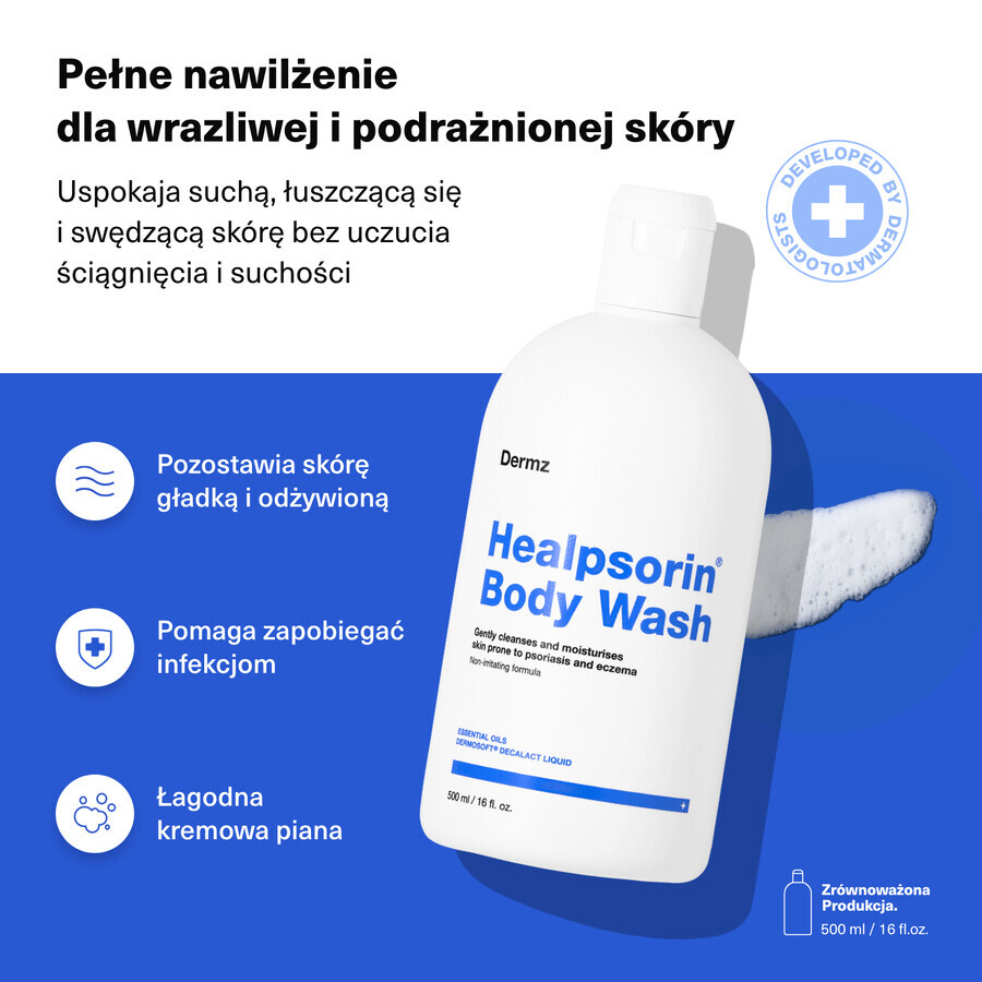 Healpsorin, Körperwaschgel für psoriatische Haut, 500 ml