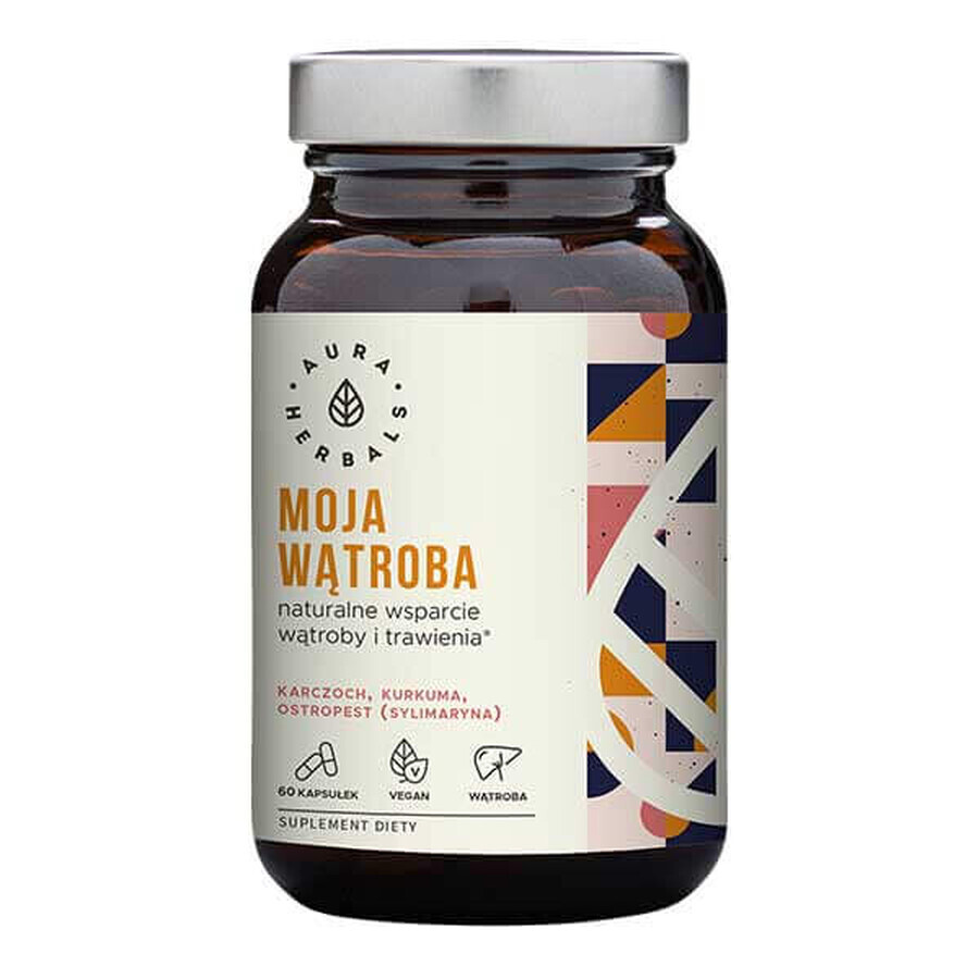 Aura Herbals Mijn Lever, 60 veganistische capsules