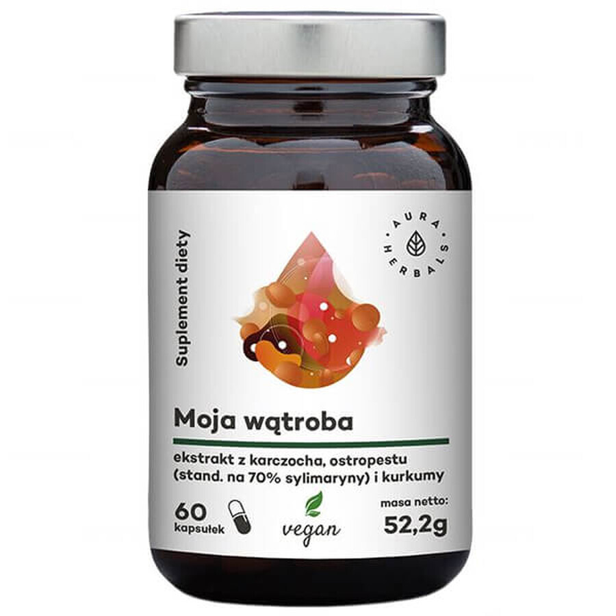 Aura Herbals Mijn Lever, 60 veganistische capsules