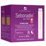 Seboradin Cabello Graso, tratamiento fortalecedor y regenerador del cabello, 5,5 ml x 7 ampollas