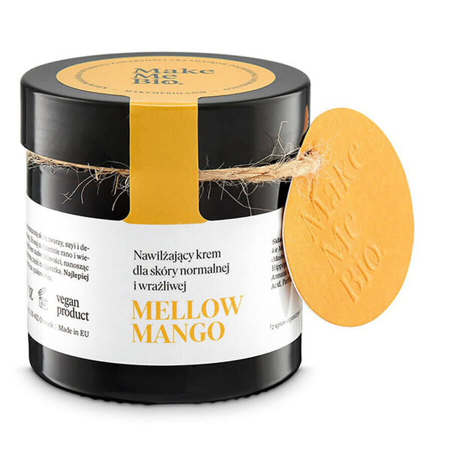 Make Me Bio Mellow Mango, crema hidratante para pieles normales y sensibles, 60 ml