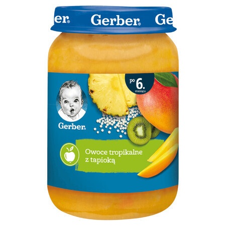 Gerber dessert, frutta tropicale con tapioca, dopo 6 mesi, 190 g