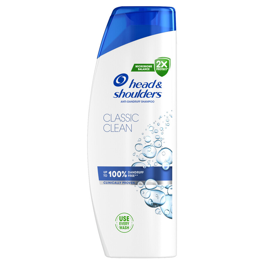 Head & Shoulders Classic Clean, champú anticaspa, 400 ml