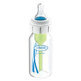 Dr Brown's Medical Standard Anti-Colic Baby Bottle with Teat, Level 1, for Babies with Cleft Lip or Palate, 120ml