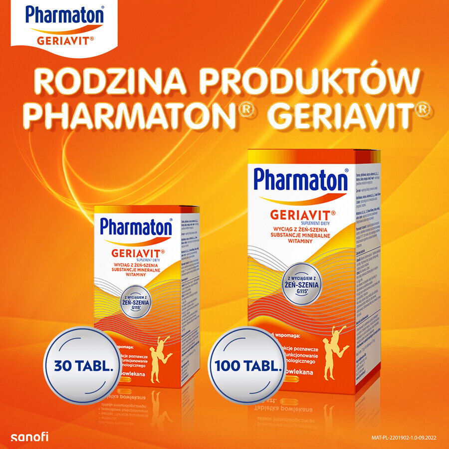 Pharmaton Geriavit Set, 100 Filmtabletten + 30 Tabletten als Geschenk