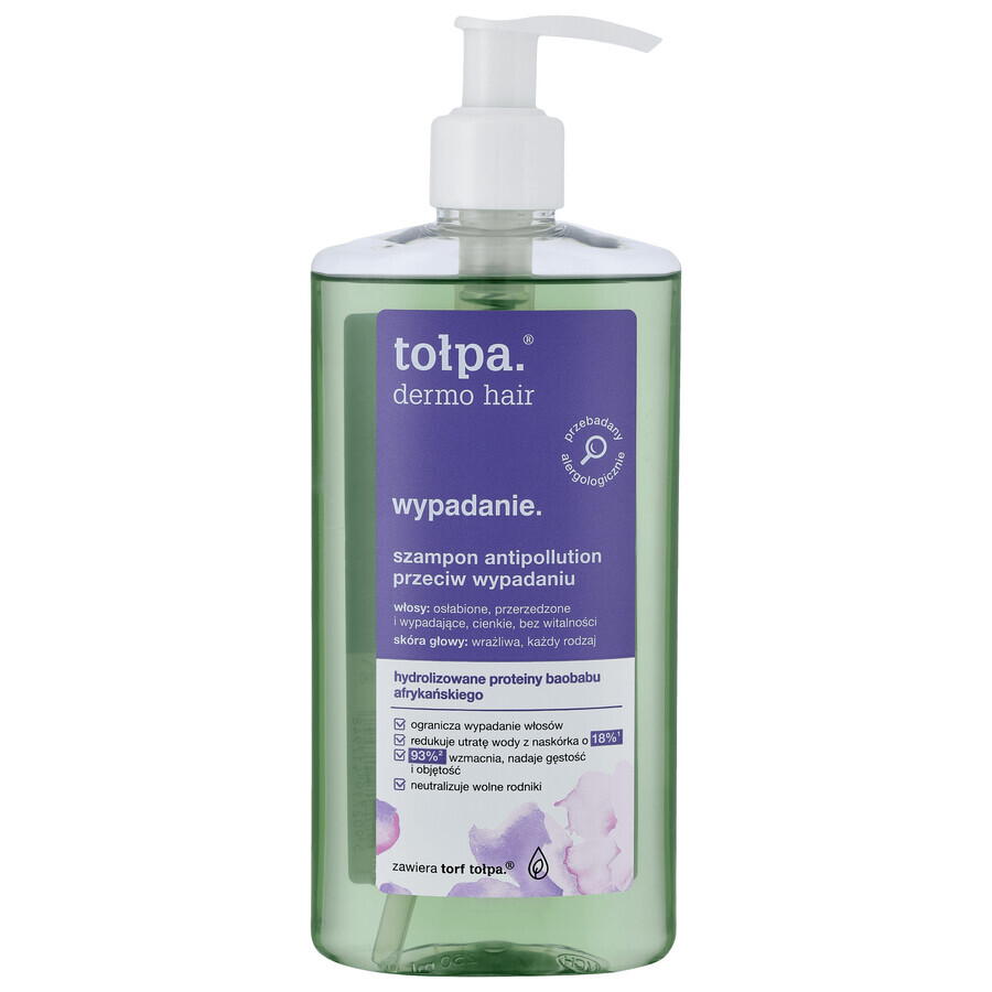 Tolpa Dermo Haaruitval, antivervuilingsshampoo tegen haaruitval, 250 ml