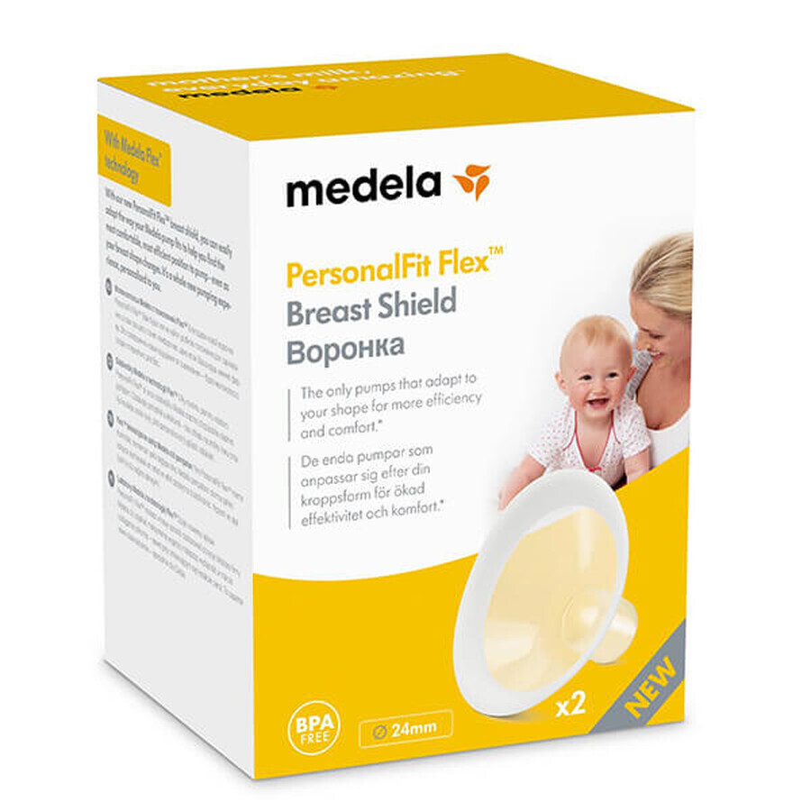 Medela PersonalFit Flex, entonnoir, taille M 24 mm, 2 pièces