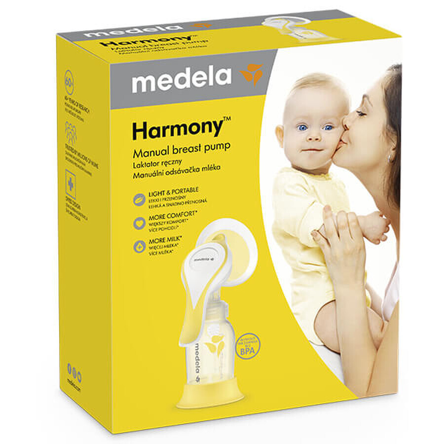 Medela Harmony Flex, extractor de leche manual, bifásico