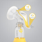 Medela Harmony Flex, extractor de leche manual, bifásico