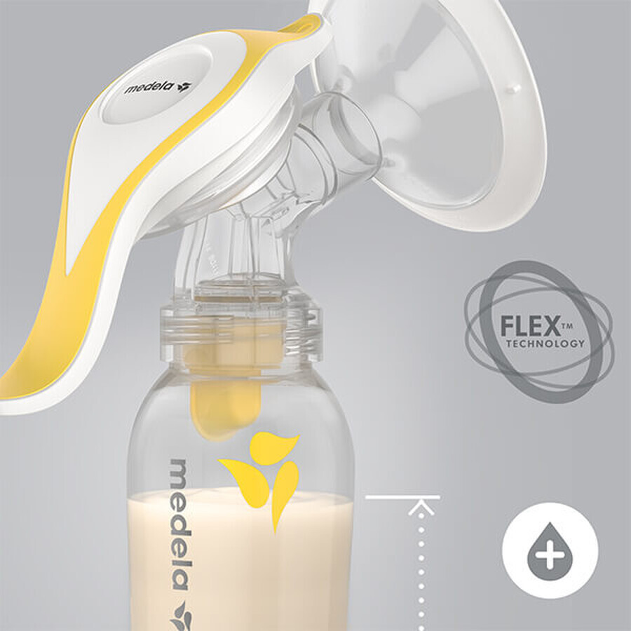 Medela Harmony Flex, extractor de leche manual, bifásico