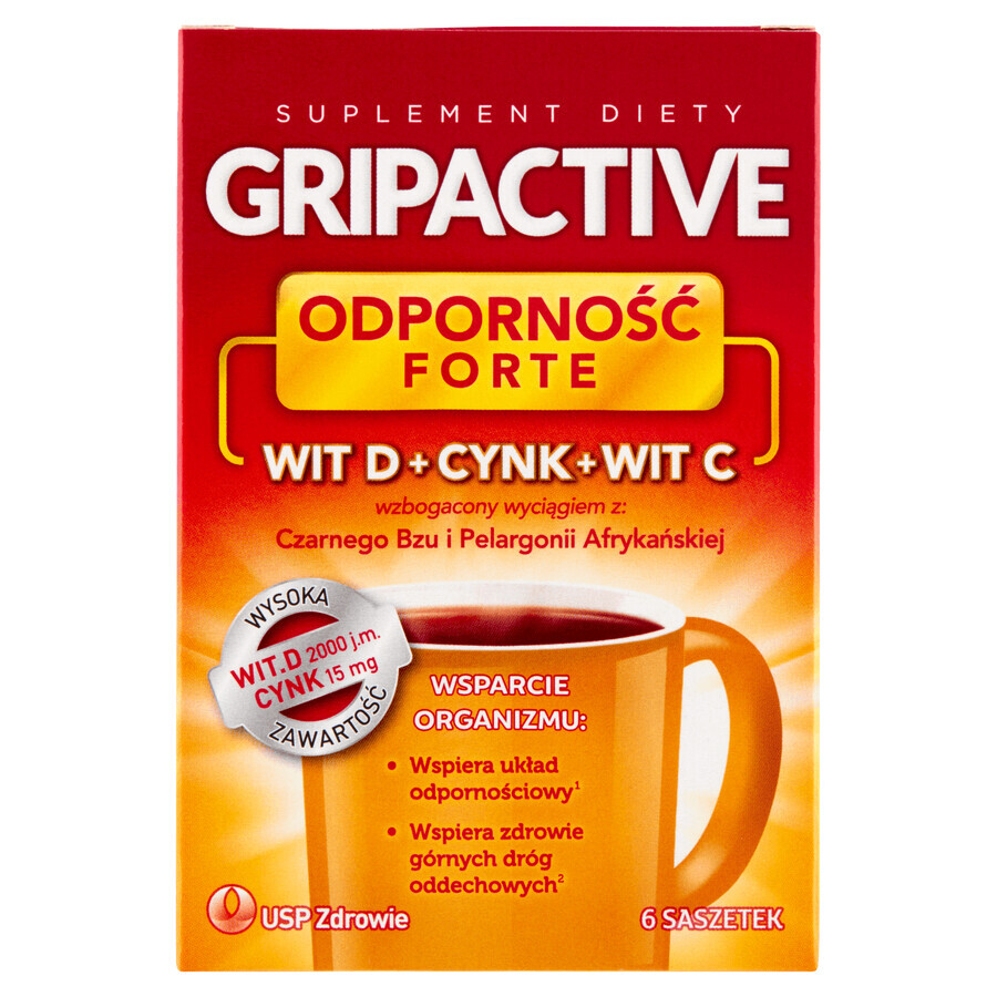 Gripactive Immunität Forte, 6 Portionsbeutel