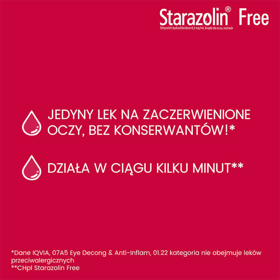 Starazolin Free 0,5 mg/ml, Augentropfen, 10 ml