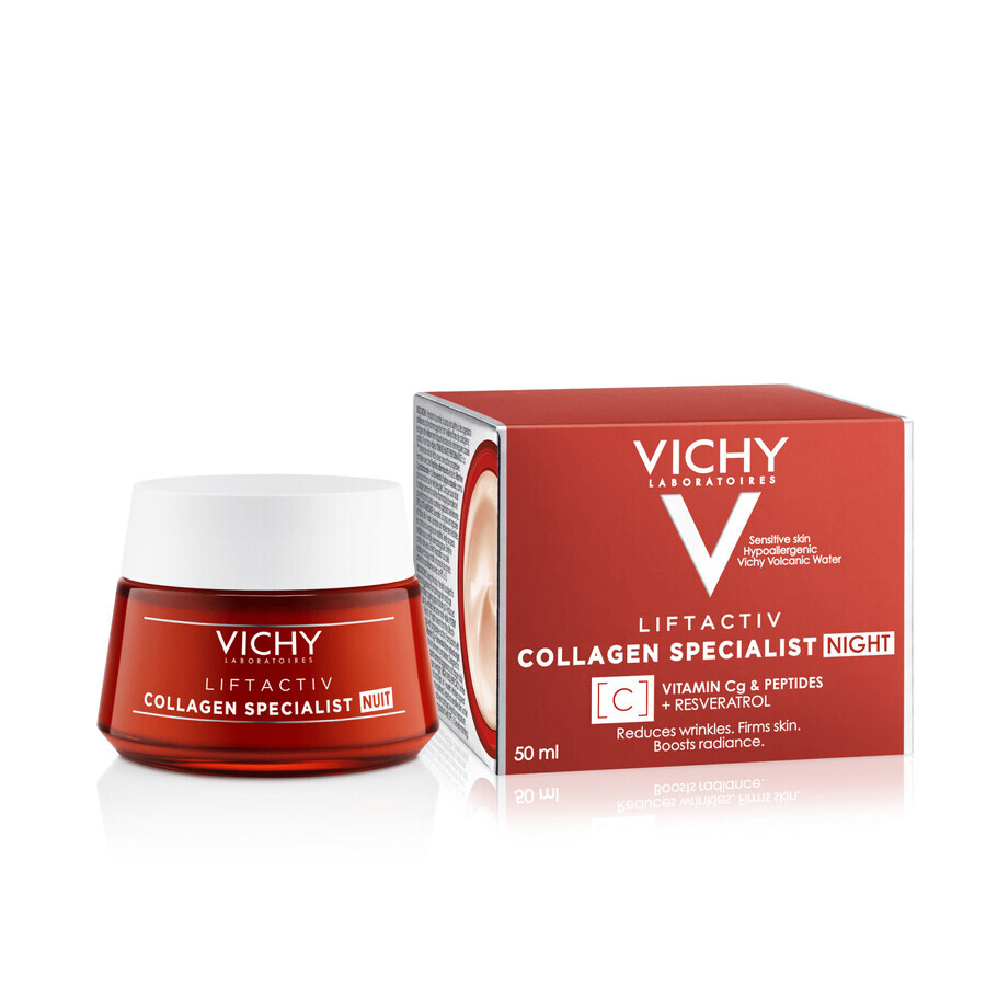 Vichy Liftactiv Collagen Specialist, Anti-Ageing-Nachtcreme, 50 ml