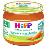 HiPP Légumes Bio, première carotte, après 4 mois, 80 g