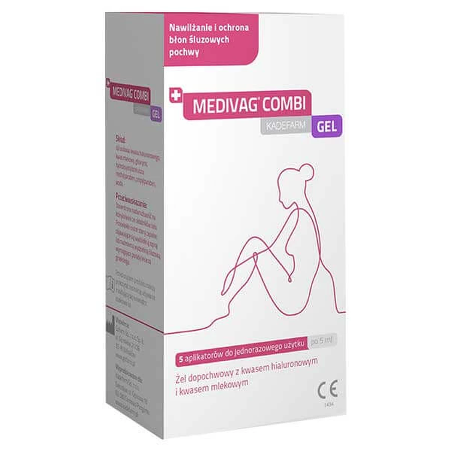 Medivag Combi Gel, vaginal gel, 5 ml x 5 applicators