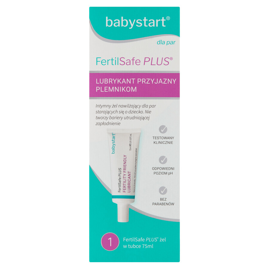 Babystart Fertilsafe Plus, feuchtigkeitsspendendes Intimgel für Paare, die ein Kind erwarten, 75 ml