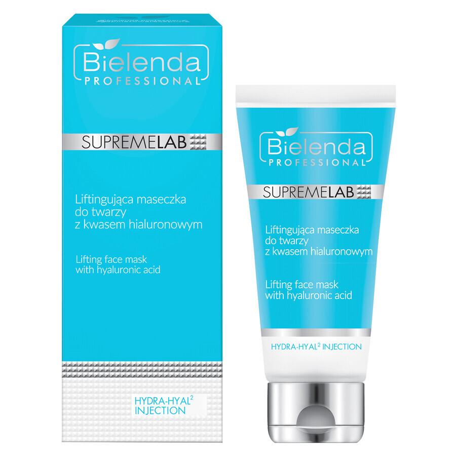 Bielenda Professional SupremeLAB Hydra-Hyal2, straffende Gesichtsmaske mit Hyaluronsäure, 70 ml