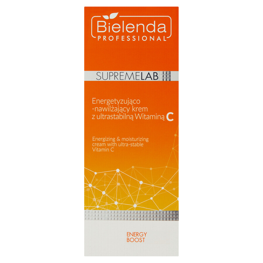 Bielenda Professional SupremeLAB Energy Boost, crema facial energizante e hidratante con vitamina C, 50 ml