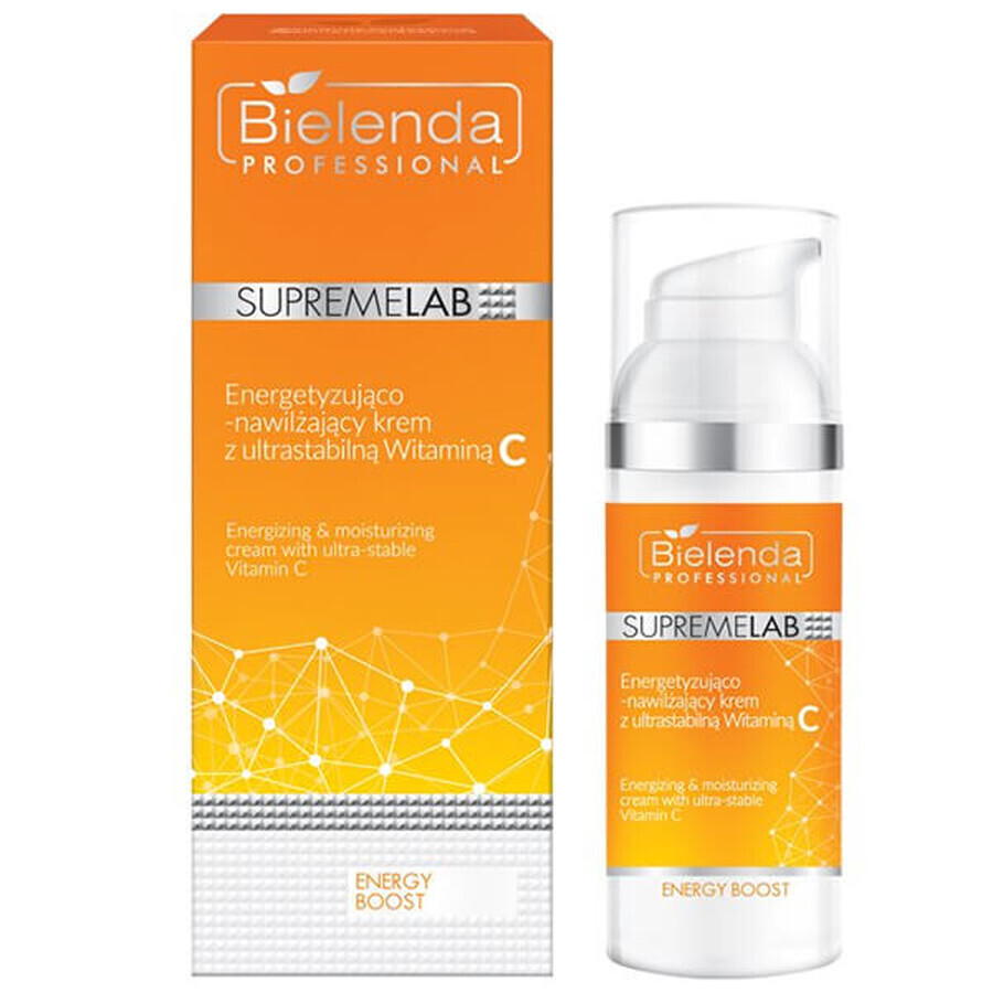 Bielenda Professional SupremeLAB Energy Boost, crema facial energizante e hidratante con vitamina C, 50 ml