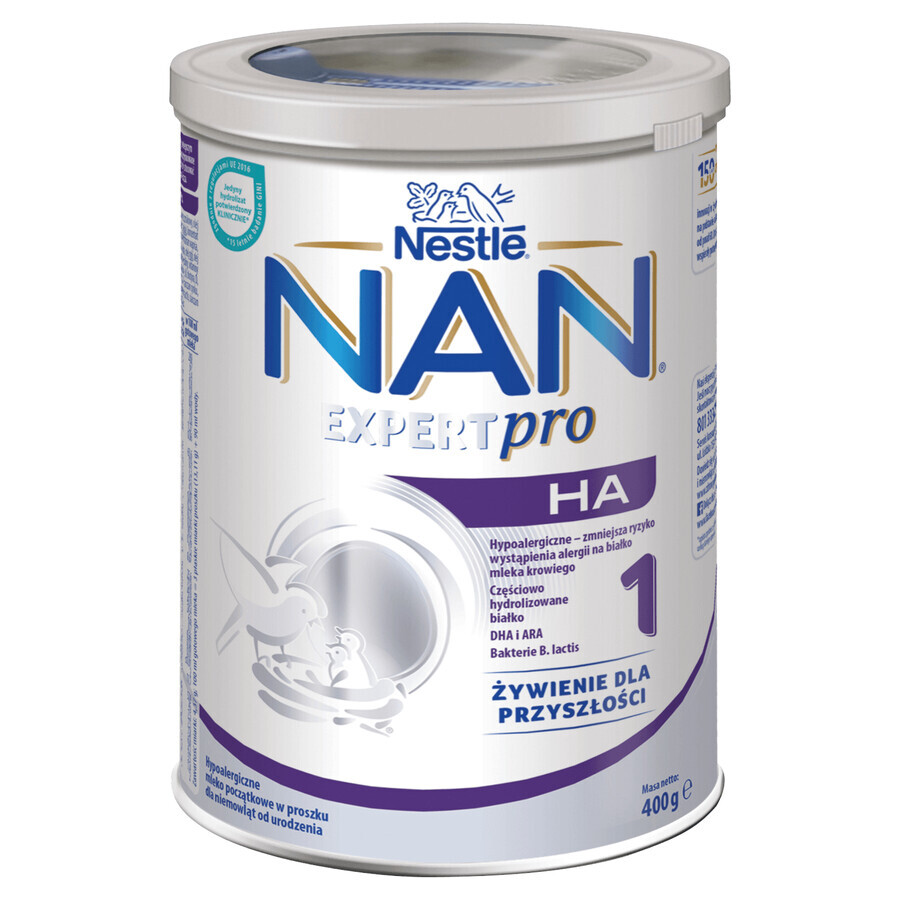 Nestle NAN Expertpro HA 1, hypoallergenic milk for babies from birth, 400 g