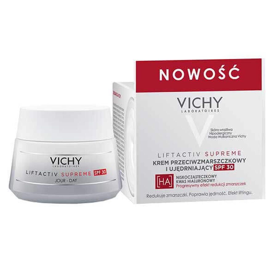 Vichy Liftactiv Supreme, cremă intensivă antirid și de fermitate, SPF 30, 50 ml