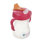 B.Box, cup for learning to drink, set 4 in 1, raspberry, from 4 months, 240 ml