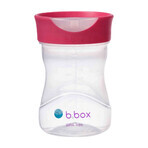 B.Box, cup for learning to drink, set 4 in 1, raspberry, from 4 months, 240 ml