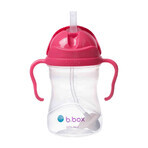 B.Box, cup for learning to drink, set 4 in 1, raspberry, from 4 months, 240 ml