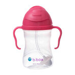 B.Box, cup for learning to drink, set 4 in 1, raspberry, from 4 months, 240 ml