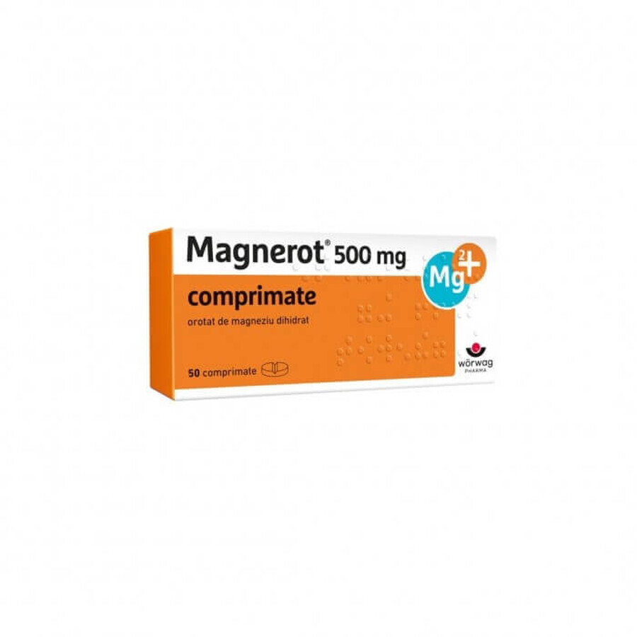 Magnerot 500 mg, 50 Tabletten, Worwag Pharma Bewertungen