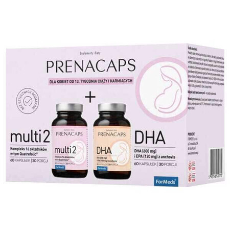 Kit ForMeds Prenacaps Multi 2, 60 capsules + DHA, 60 capsules