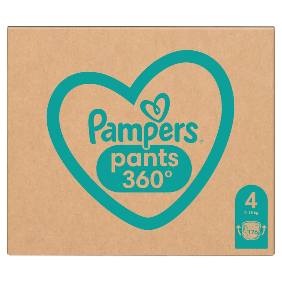 Pampers Pants, scutece, Maxi, mărimea 4, 9-15 kg, 176 buc