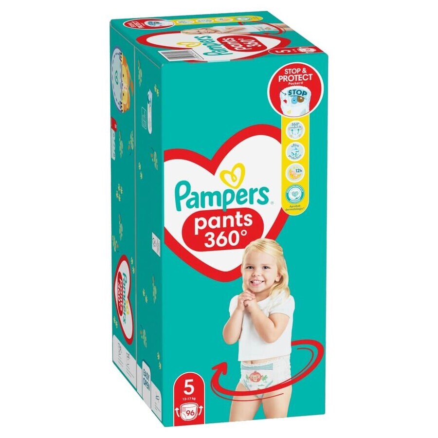 Pampers Pants, pannolini, taglia 5, 12-17 kg, 96 pz.