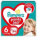 Pampers Pants, scutece, mărimea 6, 14-19 kg, 84 buc