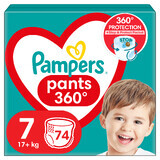 Pampers Pants, Windeln, Größe 7, 17+ kg, 74 Stück