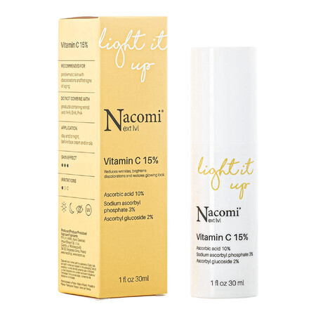 Nacomi Next Level, ser cu vitamina C 15%, 30 ml