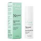 Nacomi Next Level, ser cu acid glicolic 10%, pentru noapte, 30 ml