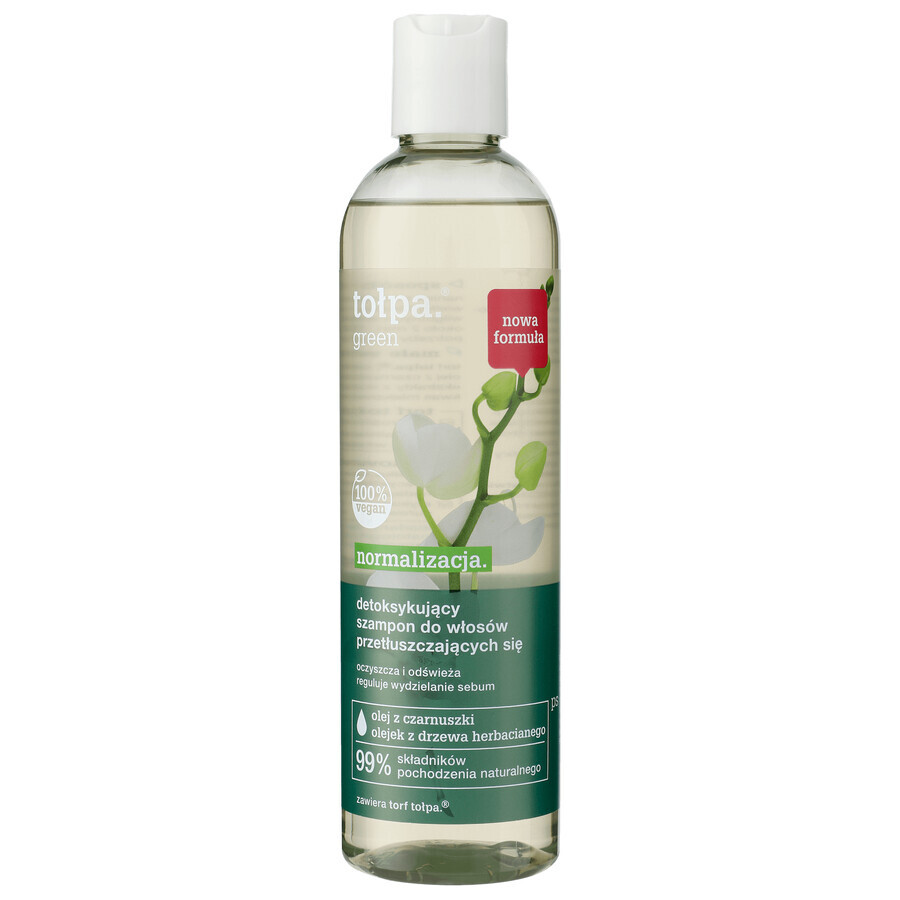 Tołpa Green Normalization, șampon detoxifiant pentru păr gras, 300 ml