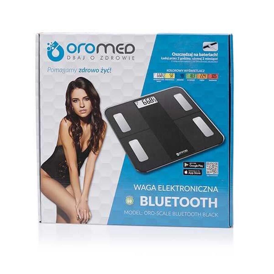 Oromed Oro-Waage Bluetooth Schwarz, analytische Waage, schwarz, 1 Stück