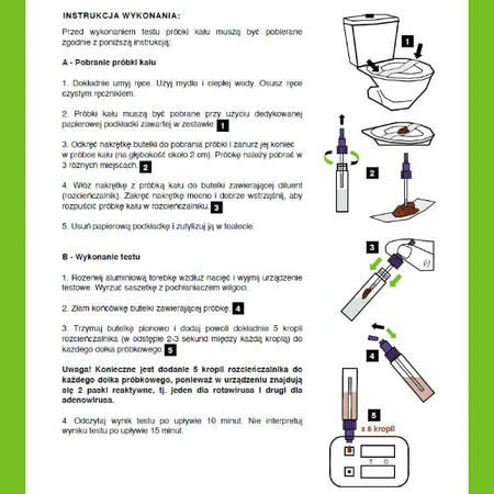 LabHome Rotadeno-Screen, Test zum Nachweis von Rotaviren und Adenoviren in Fäkalien, 1 Stück