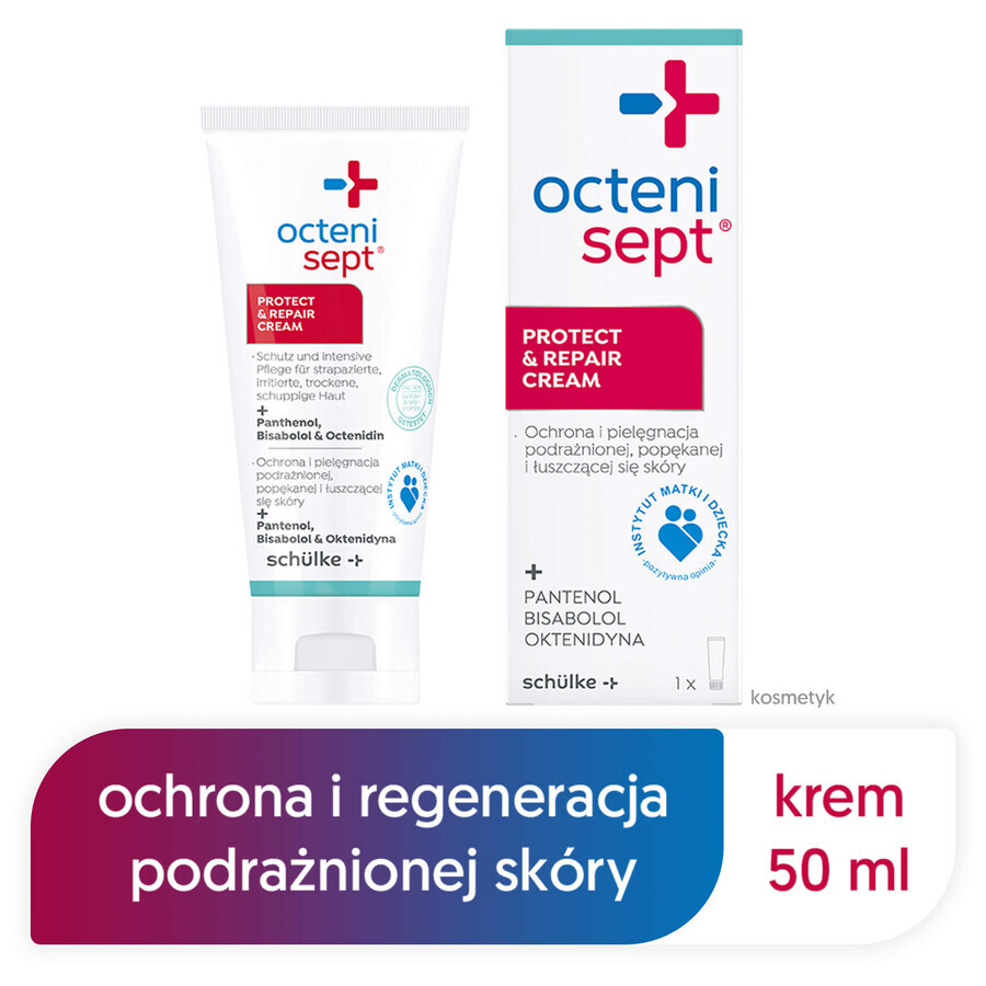 Octenisept Protect&Repair, crema para pieles irritadas, agrietadas y descamadas, 50 ml