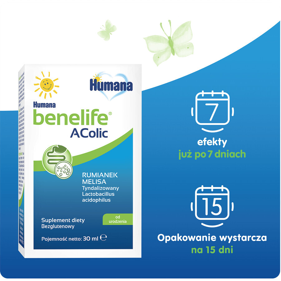 Humana Benelife Acolic, vanaf de geboorte, 30 ml