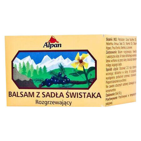 Alpan, balsam încălzitor de marmotă, 50 g