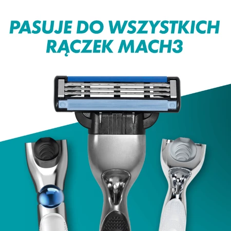 Gillette Mach 3, cartuchos de repuesto, 5 unidades